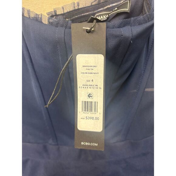 BCBGMaxAzria Midnight Blue Layered Midi Dress - Picture 4 of 4